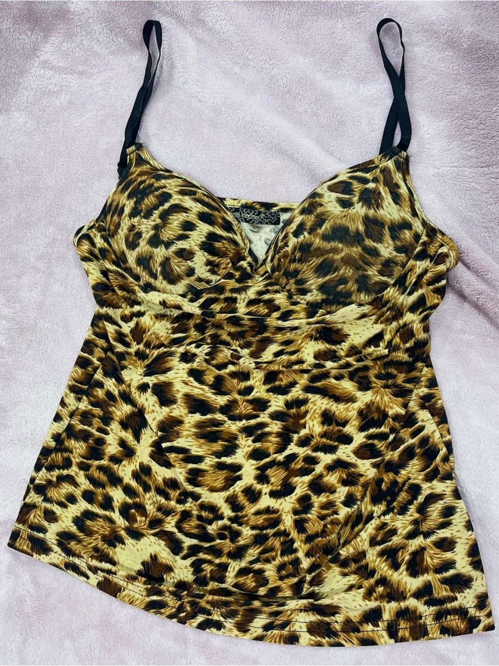 Leopard Print Cami with Adjustable Straps